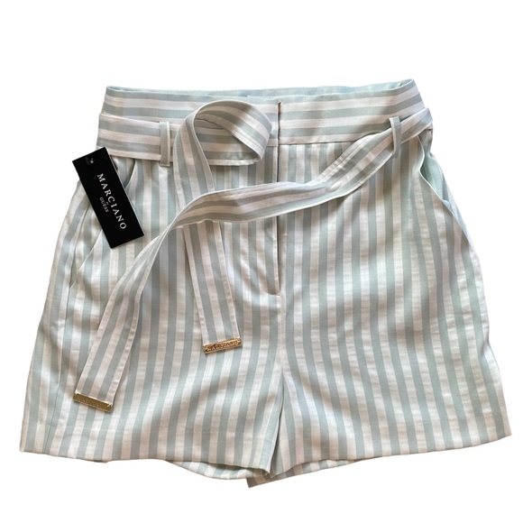 Marciano Striped High Waist Shirts - Size M (6) - Picture 8 of 15